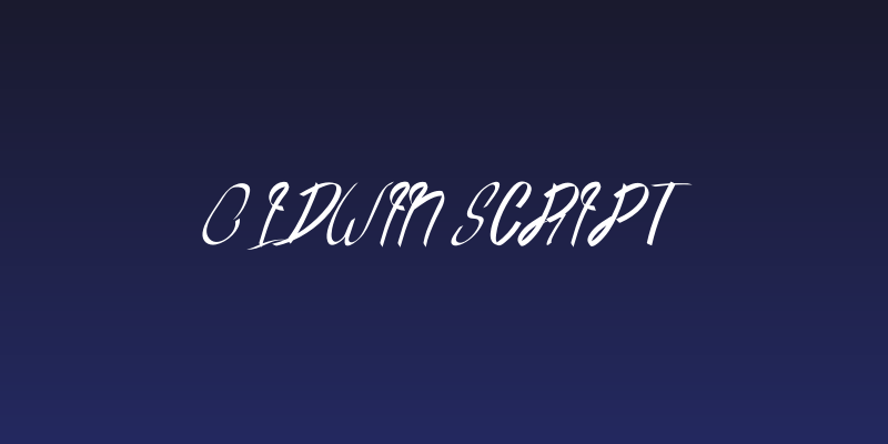 Oldwin Script Social Header