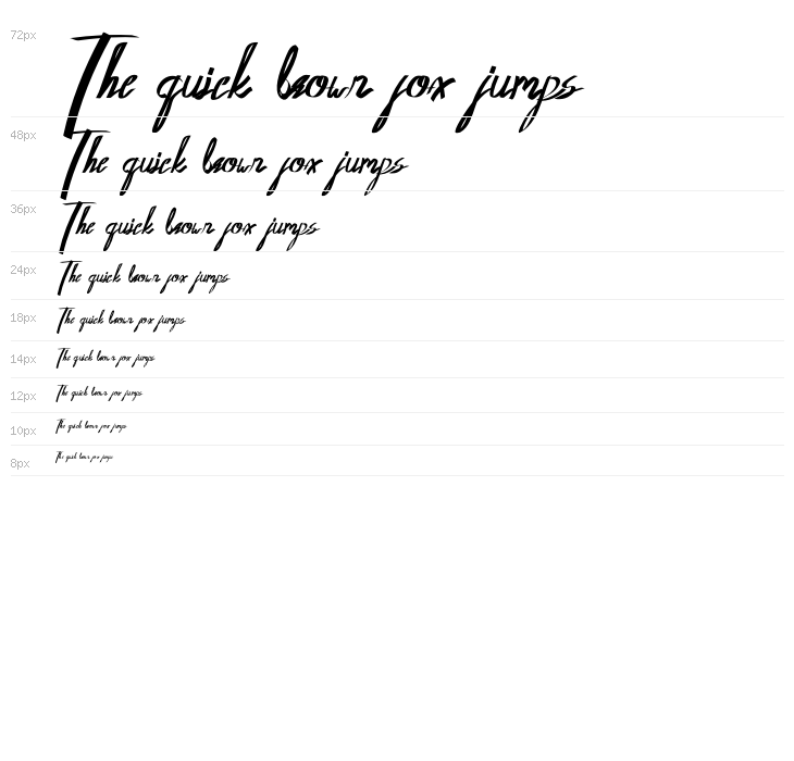 Oldwin Script Waterfall