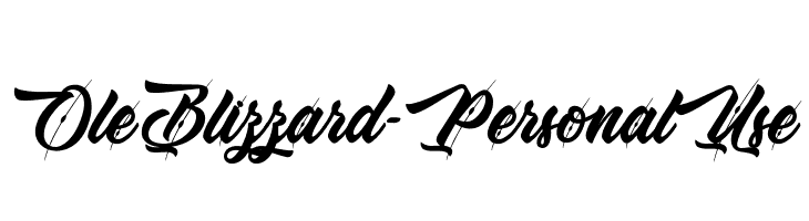 Ole Blizzard - Personal Use  Frei Schriftart Herunterladen