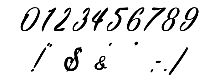 Ole Blizzard - Personal Use Font OTHER CHARS