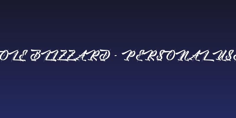 Ole Blizzard - Personal Use Social Header