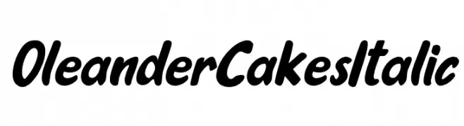 Oleander Cakes Italic  नि: शुल्क फ़ॉन्ट्स डाउनलोड
