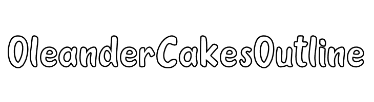 Oleander Cakes Outline  لخطوط تنزيل