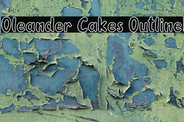 Oleander Cakes Outline Example 1