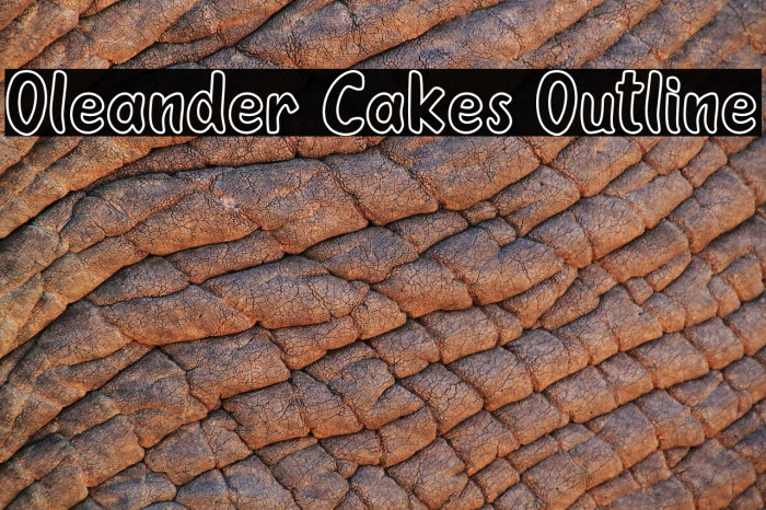Oleander Cakes Outline Example 2