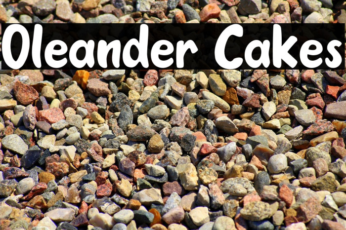 Oleander Cakes Font examples