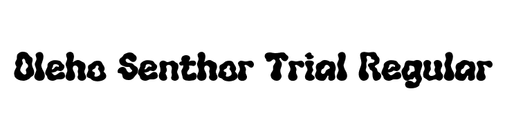 Oleho Senthor Trial Regular  Descarca Fonturi Gratis