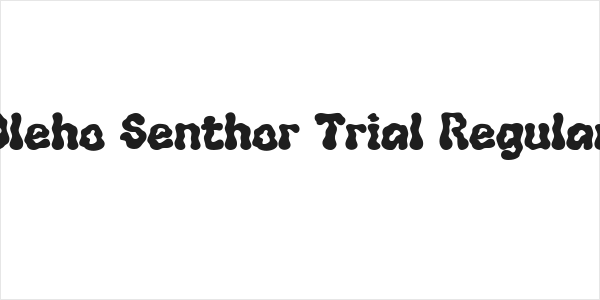 Oleho Senthor Trial Regular Logo
