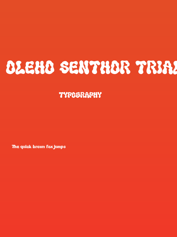 Oleho Senthor Trial Regular Poster