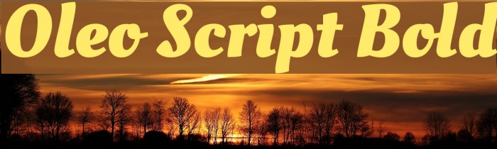 Oleo Script Bold Font examples