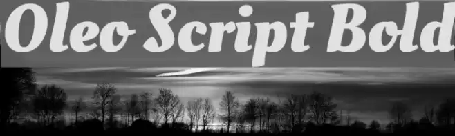 Oleo Script Bold Шрифта examples