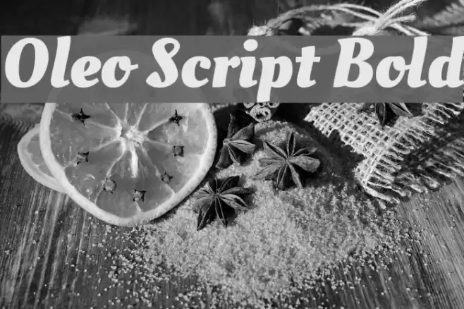 Oleo Script Bold Шрифта examples