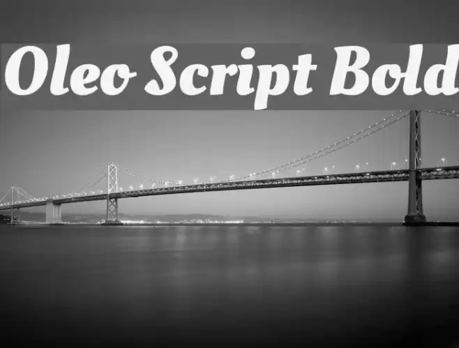 Oleo Script Bold Шрифта examples