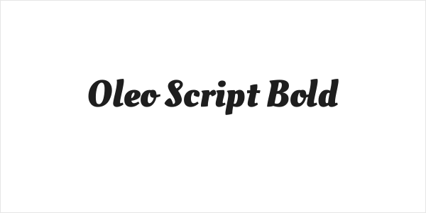 Oleo Script Bold Logo