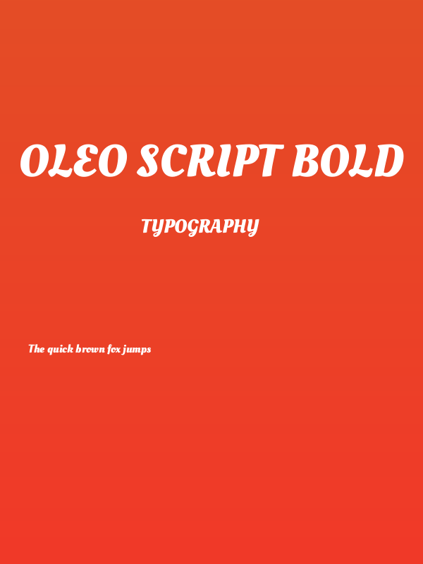 Oleo Script Bold Poster
