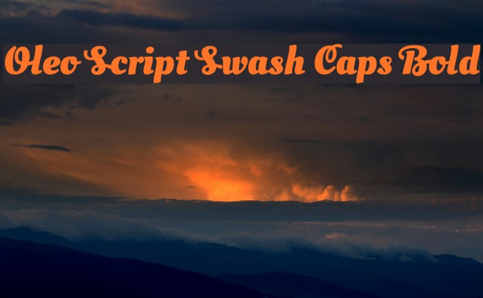Oleo Script Swash Caps Bold Font examples