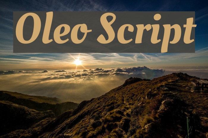 Oleo Script لخطوط تنزيل examples