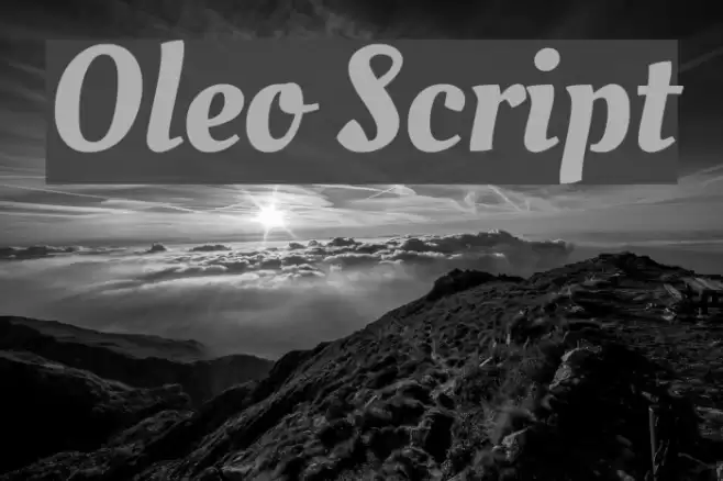 Oleo Script خط examples