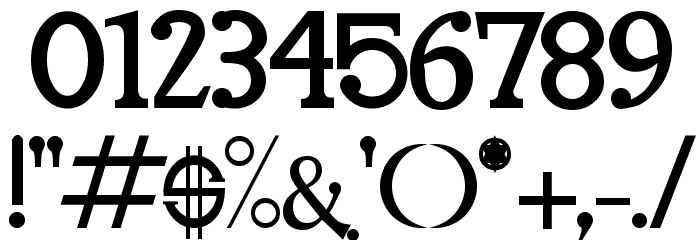 Oleo Font OTHER CHARS