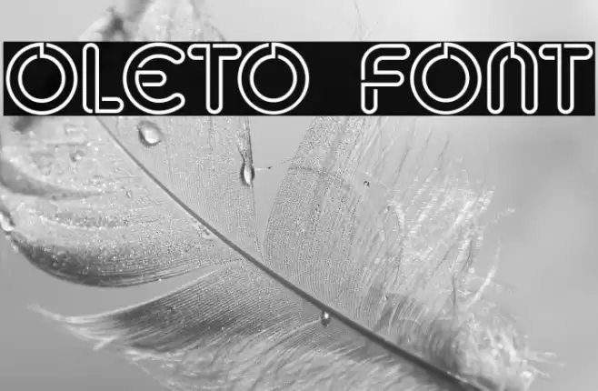 Oleto Font examples
