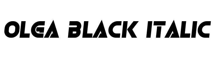 Olga Black Italic  baixar fontes gratis