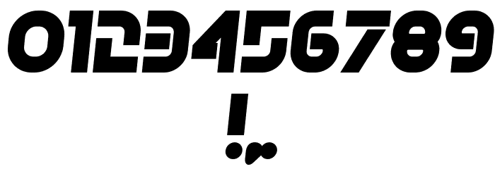 Olga Black Italic Font OTHER CHARS