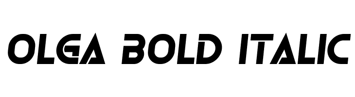 Olga Bold Italic Font