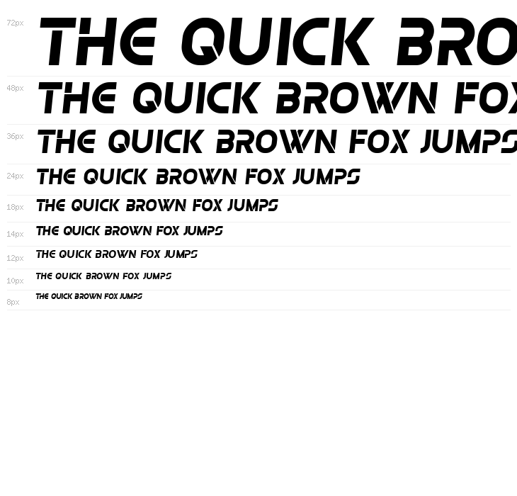 Olga Bold Italic Waterfall