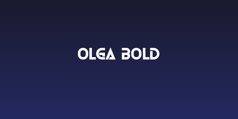 Olga Bold Social Header