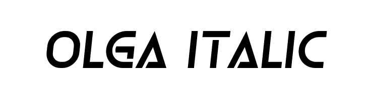 Olga Italic  नि: शुल्क फ़ॉन्ट्स डाउनलोड
