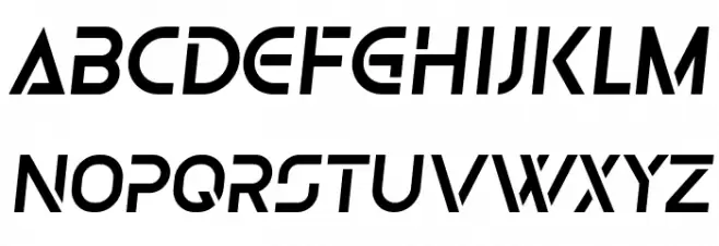 Olga Italic Font Litere mari