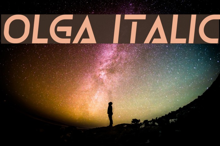 Olga Italic Example 1