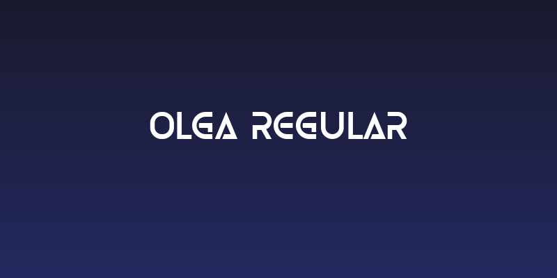 Olga Regular Social Header