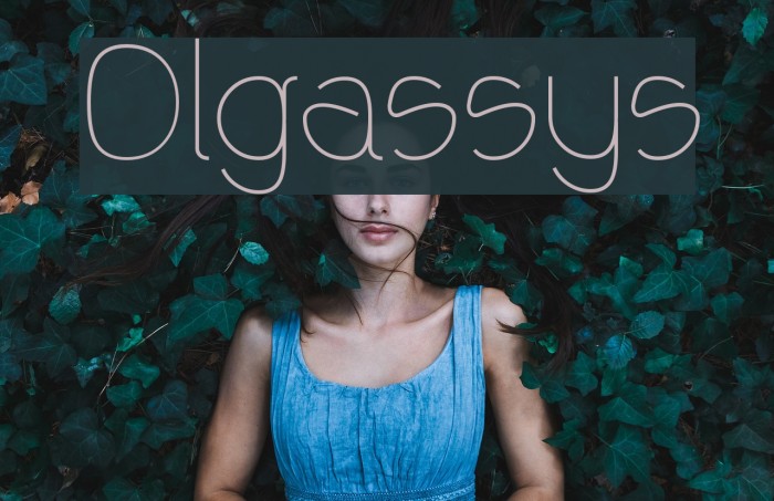 Olgassys Font examples
