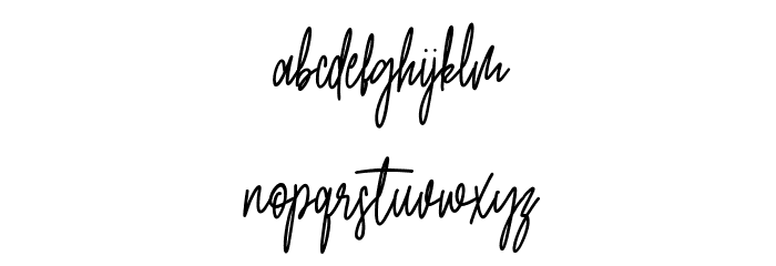 Olgoods Free Regular Font LOWERCASE