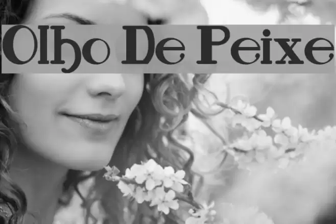 Olho De Peixe Font examples