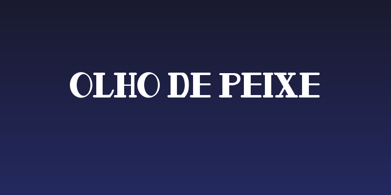 Olho De Peixe Social Header