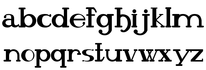 Olho De Peixe Font LOWERCASE