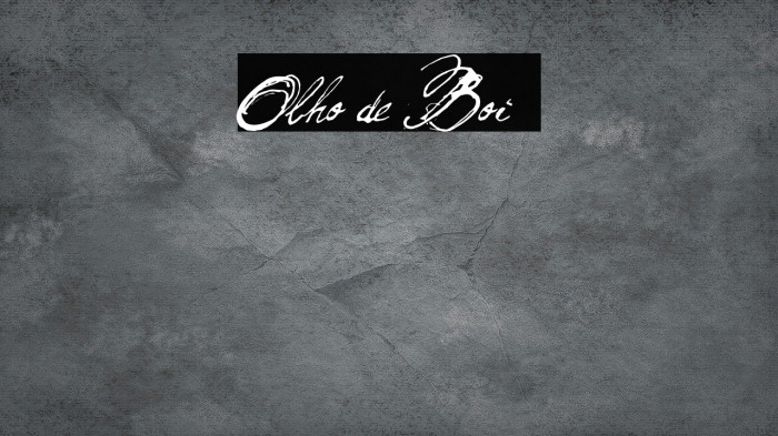 Olho de Boi Font examples