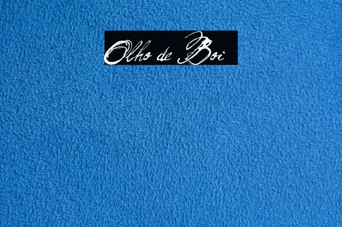 Olho de Boi Font examples