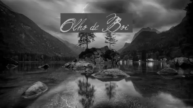 Olho de Boi  Font examples