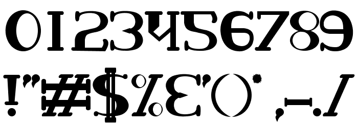 OlhoDePeixe Font OTHER CHARS