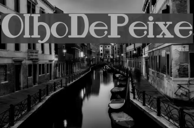 OlhoDePeixe Font examples