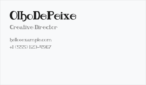 OlhoDePeixe Business Card