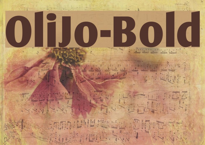 OliJo-Bold Font examples