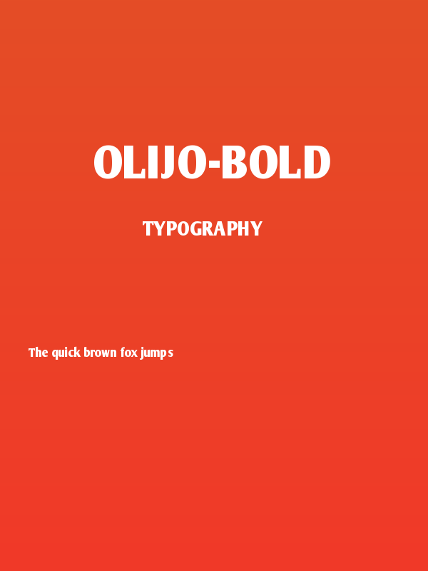 OliJo-Bold Poster