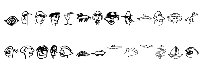 OliKleinBats Font LOWERCASE