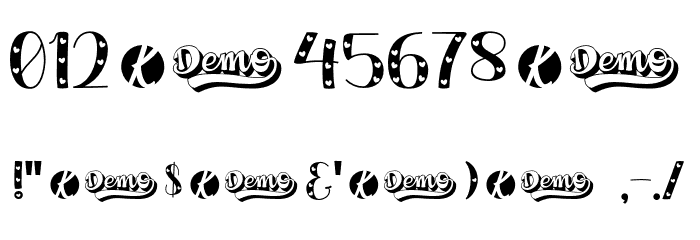 OliandreDemo-Love Font OTHER CHARS