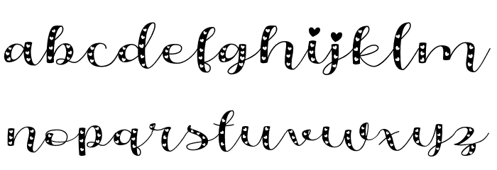 OliandreDemo-Love Font LOWERCASE