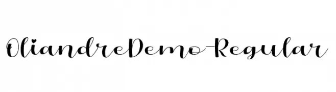 OliandreDemo-Regular  baixar fontes gratis